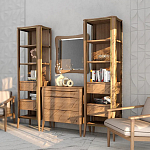 Комод из массива дуба с 3-мя ящиками Tasteful Furniture варинант исполнения - 3 | Loft Concept в Ижевске