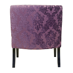 Полукресло с мягкой обивкой из жаккарда на 4-х ножках из массива березы Baroque Armchair violet варинант исполнения - 2 | Loft Concept в Ижевске