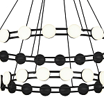 Люстра двухъярусная с круглыми светодиодными источниками света Maxine Light варинант исполнения - 5 | Loft Concept в Ижевске