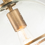 Потолочный светильник с прозрачным стеклянным шаром с эффектом пузырьков Hinkley варинант исполнения - 18 | Loft Concept в Ижевске