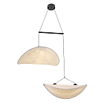 Подвесной светильник с белыми плафонами в форме облака Диаметр 60+60 см Cloud Junction варинант исполнения - 1 | Loft Concept в Ижевске