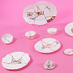 Десертная тарелка Seletti Kintsugi  варинант исполнения - 2 | Loft Concept в Ижевске