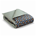 Постельное белье из сатина с принтом треугольники 150х200 см Triangular Dreams варинант исполнения - 1 | Loft Concept в Ижевске