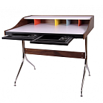 Письменный стол с 2-мя чёрными выдвижными ящиками и нишей с цветными разделителями Ballan варинант исполнения - 3 | Loft Concept в Ижевске