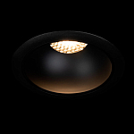 Встраиваемый спот светодиодный круглый черного цвета с углублением Ombra Lux  варинант исполнения - 1 | Loft Concept в Ижевске