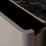 Тумба под телевизор с мраморной столешницей Presentability варинант исполнения - 4 | Loft Concept в Ижевске