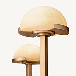 Люстрас 3-мя мраморными плафонами в форме купола Light Warm Light варинант исполнения - 4 | Loft Concept в Ижевске