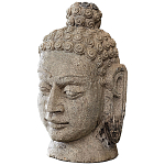 Статуэтка из камня Голова Будды Stone Buddha Head варинант исполнения - 1 | Loft Concept в Ижевске