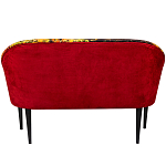 Диван двухместный из натурального бука красный с цветным принтом Impressionism in Art варинант исполнения - 2 | Loft Concept в Ижевске