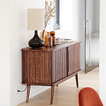 Низкий буфет с 2-мя раздвижными дверцами Toinette Light Cupboard варинант исполнения - 13 | Loft Concept в Ижевске