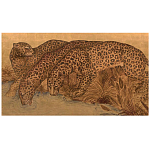 Картина с изображением Леопардов Leopards by stream варинант исполнения - 3 | Loft Concept в Ижевске