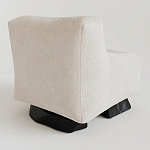 Кресло Cannes с мягкой обивкой букле молочного цвета  варинант исполнения - 3 | Loft Concept в Ижевске