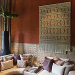 Панно на стену плетеное Макраме бежевый цвет  варинант исполнения - 9 | Loft Concept в Ижевске