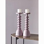 Подсвечник фигурный розовый Bright Accent 36 см варинант исполнения - 3 | Loft Concept в Ижевске