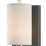 Бра на прозрачном штативе с тканевым абажуром в форме цилиндра Conciseness варинант исполнения - 1 | Loft Concept в Ижевске