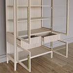 Витрина Primo со стеклянными фасадами и буфетом шпон Светлый дуб варинант исполнения - 5 | Loft Concept в Ижевске