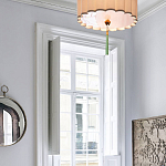 Люстра с тканевым плафоном и зелёной кисточкой Green Tassel варинант исполнения - 1 | Loft Concept в Ижевске