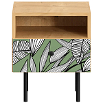 Прикроватная тумба с изображением на ящике Elise Nightstand варинант исполнения - 10 | Loft Concept в Ижевске