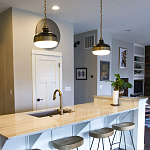 Подвесной светильник с круглым белым плафоном в индустриальном стиле Feiss варинант исполнения - 6 | Loft Concept в Ижевске