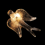 Бра с прозрачной стеклянной фигуркой птички Serip Voa варинант исполнения - 6 | Loft Concept в Ижевске