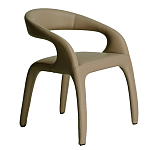 Стул обеденный бежевый из экокожи Unique Futuristic Chair варинант исполнения - 1 | Loft Concept в Ижевске