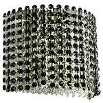 Бра с хрустальными подвесками хром Crystal Art Chrome Green Wall Lamp варинант исполнения - 1 | Loft Concept в Ижевске