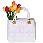 Декоративная ваза в виде сумки Bag Vase White варинант исполнения - 1 | Loft Concept в Ижевске