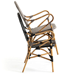 Кресло плетеное из ротанга Ronald Black White Rattan Chair варинант исполнения - 6 | Loft Concept в Ижевске