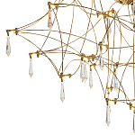 Потолочный светильник с тонкой металлической конструкцией цвета золото Quasar варинант исполнения - 3 | Loft Concept в Ижевске