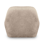 Барный стул со спинкой и подлокотниками на 4-х коричневых деревянных ножках Бежевый Велюр Ava Charm варинант исполнения - 3 | Loft Concept в Ижевске