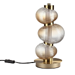 Настольная лампа с 3-мя рифлеными стеклянными шарами Marcelh Light варинант исполнения - 1 | Loft Concept в Ижевске