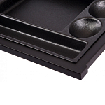 Письменный стол с 2-мя чёрными выдвижными ящиками и нишей с цветными разделителями Ballan варинант исполнения - 5 | Loft Concept в Ижевске