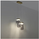 Подвесной светильник волнистой формы из фактурного стекла Wave варинант исполнения - 9 | Loft Concept в Ижевске