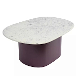 Журнальный столик овальный с мраморной столешницей Decor Showcase варинант исполнения - 1 | Loft Concept в Ижевске