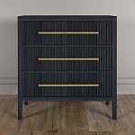 Комод Primo с 3 выдвижными ящиками Черный дуб варинант исполнения - 1 | Loft Concept в Ижевске