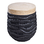 Приставной столик с фактурой под натуральное дерево Immortality варинант исполнения - 1 | Loft Concept в Ижевске