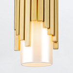 Потолочный светильник латунного цвета с цилиндрическим белым матовым плафоном Elstead Lighting варинант исполнения - 4 | Loft Concept в Ижевске