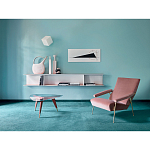 Дизайнерская подвесная полка Gio Ponti D.355.1 - D.355.2 Hanging Bookcase варинант исполнения - 3 | Loft Concept в Ижевске