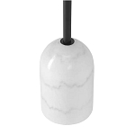 Кофейный столик с круглой чёрной столешницей и мраморным основанием Exquisite Practicality варинант исполнения - 3 | Loft Concept в Ижевске