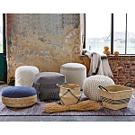 Круглый вязаный пуф Pink Knitted Ball Pouf варинант исполнения - 3 | Loft Concept в Ижевске