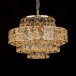 Люстра хрустальная в неоклассическом стиле на золотистом каркасе Majesty варинант исполнения - 3 | Loft Concept в Ижевске