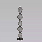 Торшер светодиодный с плетеным металлическим каркасом Metal Interweaving варинант исполнения - 4 | Loft Concept в Ижевске