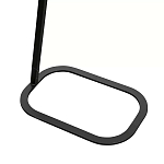 Столик приставной с прямоугольной серой столешницей Steel Stable Table варинант исполнения - 3 | Loft Concept в Ижевске