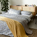 Постельное белье из сатина с рисунком 200х220 см Aurora Allure Sprout варинант исполнения - 3 | Loft Concept в Ижевске