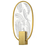 Бра с гравировкой на акриловом плафоне Gravyura Bronze варинант исполнения - 1 | Loft Concept в Ижевске