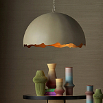 Подвесной светильник в форме купола с сочетанием золотого и оливкового цвета Eggshell варинант исполнения - 3 | Loft Concept в Ижевске