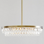 Люстра круглая с подвесками в форме стеклянных капель Glass Rain варинант исполнения - 1 | Loft Concept в Ижевске