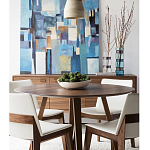 Обеденный стол круглый с изогнутыми ножками Godenza Round V Table варинант исполнения - 3 | Loft Concept в Ижевске