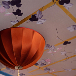 Обои ручная роспись Morning Glory Original colourway on shot slub silk варинант исполнения - 2 | Loft Concept в Ижевске