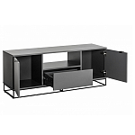 ТВ-тумба цвета графит с  2-мя дверцами и ящиком Strict Lines варинант исполнения - 3 | Loft Concept в Ижевске